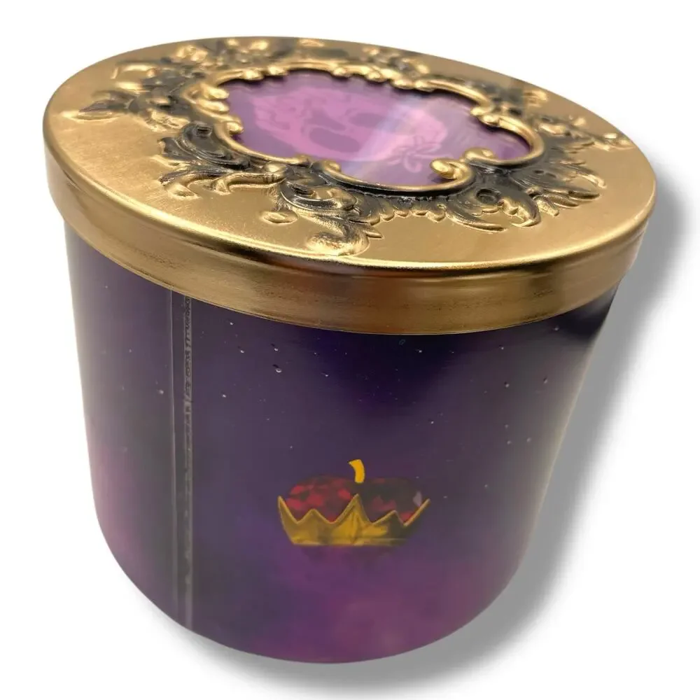 Disney Villains Evil Queen 3 Wick Candle Snow White Limited Edition Lid BBW Gift